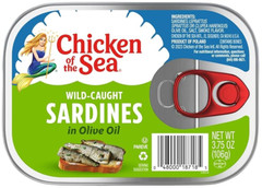 Chicken of the Sea Sardines: In Olive Oil (Pack of 4) 3.75 oz Cans