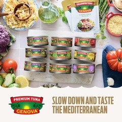 Yellowfin Tuna in Olive Oil 5 Ounce Cans 8-Pack High Protein Canned Fish