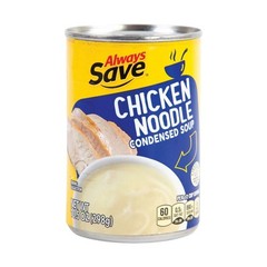 12x Always Save Condensed Chicken Noodle Soup Canned Bulk Lot Pantry Stock 10.5o