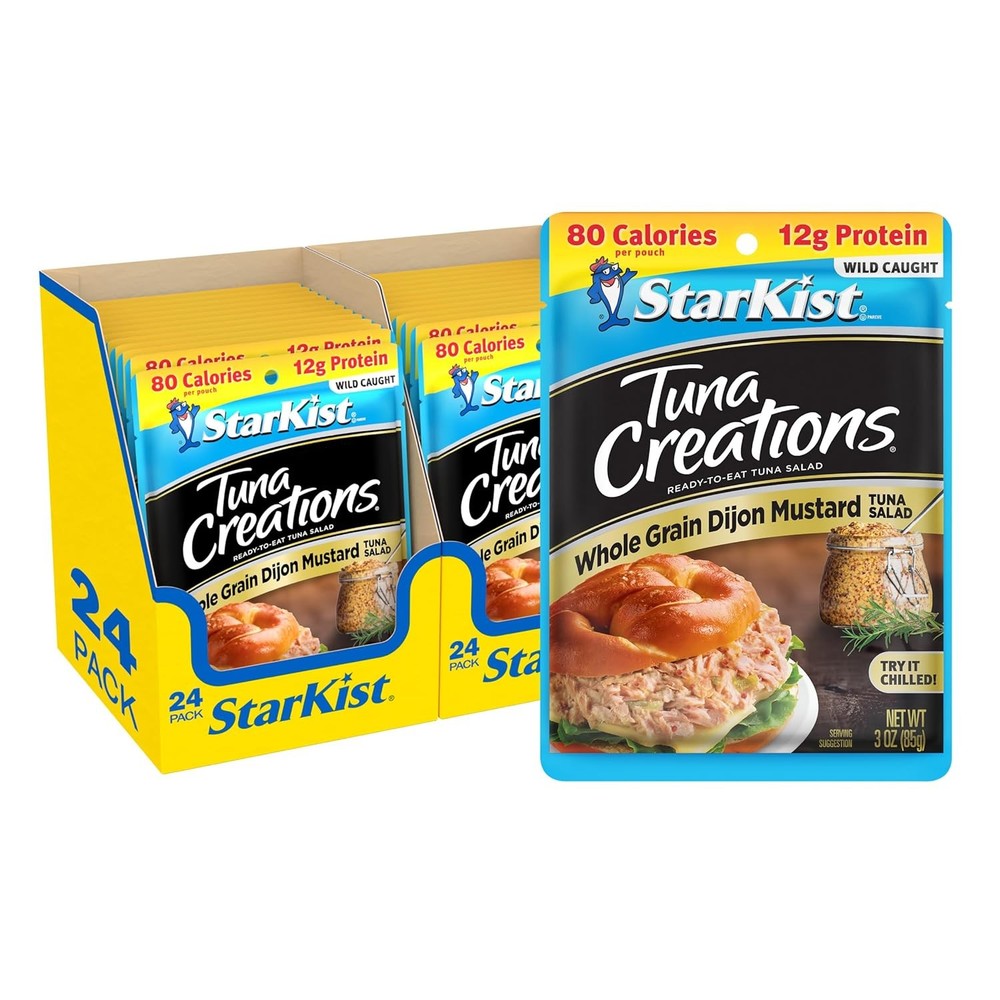 StarKist Tuna Creations Whole Grain Dijon Mustard 3oz Pouch 24 Pack