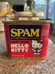 SPAM 25% Less Sodium Limited Edition Hello Kitty Meat 12 oz (340 g) Can