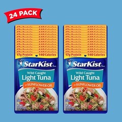 Bulk Chunk Light Tuna in Sunflower Oil, 2.6 Oz Pouches (24-Pack) – Dolphin Safe