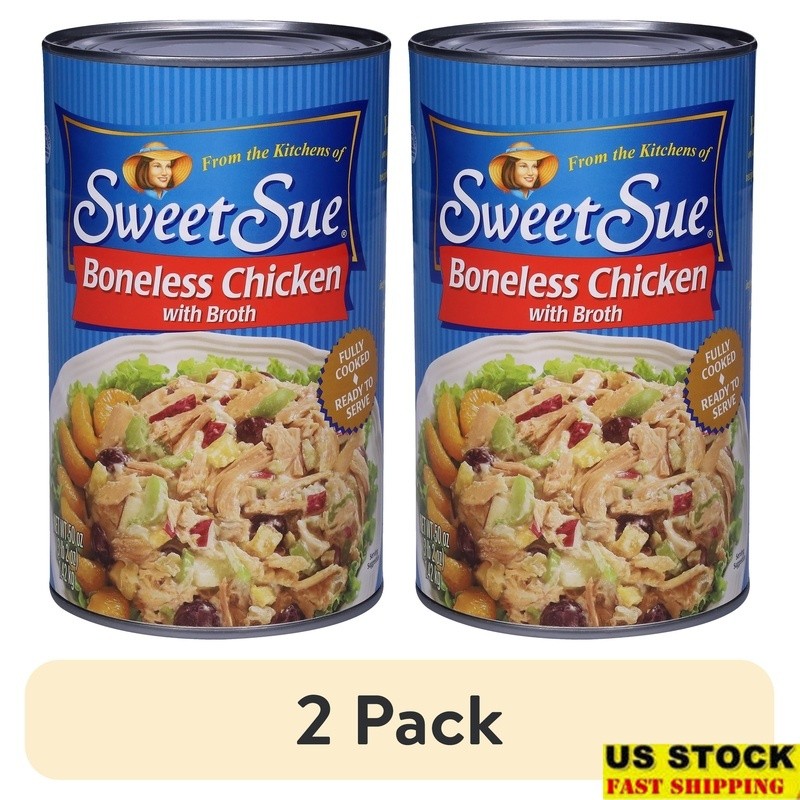 Premium Boneless Chicken Breast Canned 50oz Ready to Eat Healthy Protein New
