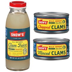 Ocean Chopped Clams Canned, 51 Oz Can – 7G Protein per Serving – Gluten Free, No