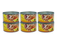 6 x Tuna in chunks in brine with spicy (scotch bonnet), lemon tuna canned