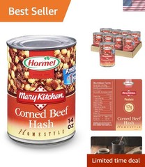 Kosher HORMEL Corned Beef Hash 14 oz (8 Pack) – Perfect for Breakfast and Brunch
