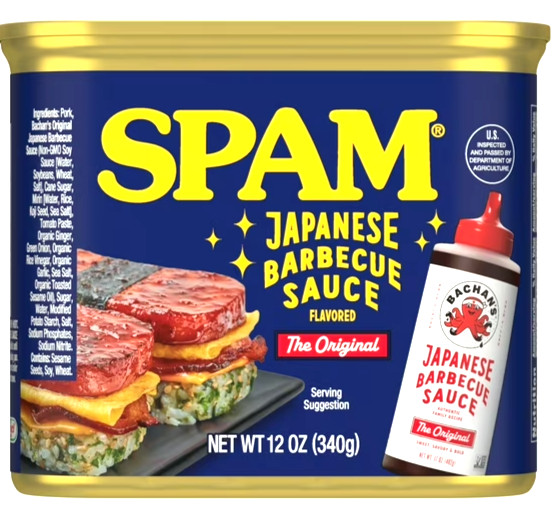 Spam Bachan’s Japanese BBQ Sauce Luncheon Meat 12 oz ( Pack of 6 )~11/2028