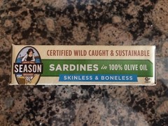 40 Cans (4.375 oz each) of Season Brand Sardines Boneless Skinless in Olive Oil