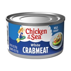 Chicken of the Sea White Crab Meat, 6 oz. Cans Pack of 12, High in Calcium, W…