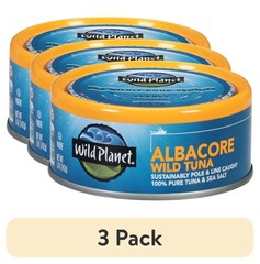 (3 pack) Wild Planet Albacore Wild Tuna with Sea Salt, 5 oz Can