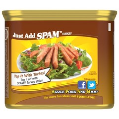 (3 Pack) SPAM Oven Roasted Turkey 12 oz Can Shelf-Stable Ready-to-Eat Deli Meat