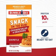 Bumble Bee Snack On The Run Protein Snack Pack Chipotle Chicken Salad with C…