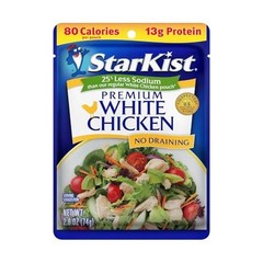 Pollo Blanco Premium Con Menos Sodio – 2.6 Oz Bolsa (Paquete De 12)