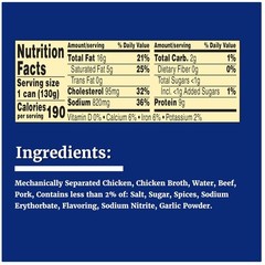 Keto-Friendly Vienna Sausage, 24-Pack, 4.6 oz, Chicken Broth