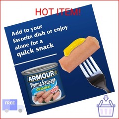 Armour Star Vienna Sausage, Original Flavor, Canned Sausage, 4.6 oz (Pack of 6)