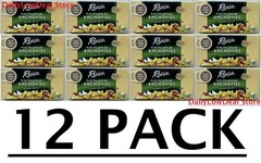 12 PACK – Flat Fillets of Anchovies in Pure Olive Oil, 2 oz (Total 24 oz)