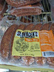 Slovacek’s Pork & Beef Smoked Sausage 48 Oz (2 Pack)