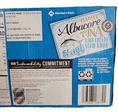 MEMBER’S MARK PREMIUM ALBACORE TUNA WILD CAUGHT SOLID WHITE 8-5 OZ.