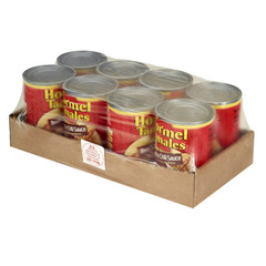 HORMEL Beef Tamales in Chili Sauce, Shelf Stable, 15 Oz Steel Can, (4 pack)