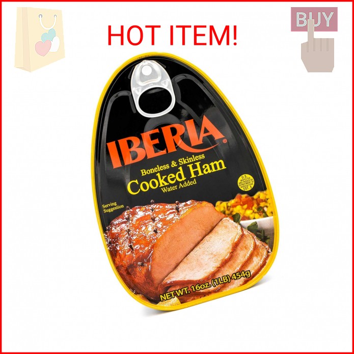 Iberia Boneless & Skinless Cooked Ham, 16 oz