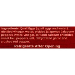 Pickled Jalapeno Quail Eggs Farm Fresh Spicy Snack Gourmet Food
