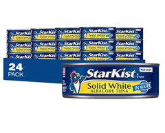 Solid White Albacore Tuna in Water, 5 Oz (24 Pack) Canned Tuna Fish, Wild Caught