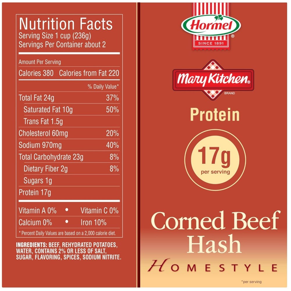 Hormel Corned Beef Hash Multipack – 8 Servings^
