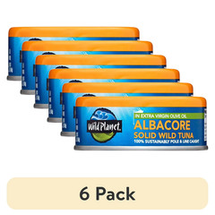 (6 Pack) Wild Planet Wild Albacore Tuna – EVOO Packed, 5 oz Cans, High Omega-3