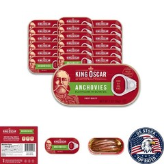 Delicious Canned Anchovy Fillets in Olive Oil – 18 Pack for Versatile Cooking