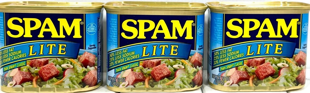 Spam Lite Luncheon Meat 12 oz ( Pack of 3 )