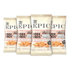 Pink Himalayan Salt Pork Rinds, Keto Consumer Friendly, 4Ct Box 2.5Oz Bags (Pack