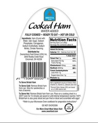 2 Pack – Bristol Brand • Smoked Cooked Ham – High Protein 16 oz
