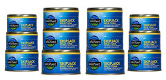Wild Planet Skipjack Wild Tuna, Sea Salt, Keto and Paleo, 5 Ounce (Pack of 12)