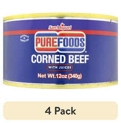 (4 pack) Purefoods Corned Beef with Juices, 12 oz