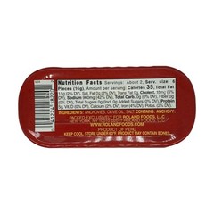 Roland Flat Fillets of Anchovies in Olive Oil, Case of 25 Two Oz Tins