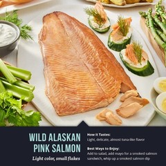 3Pieces Smoked Salmon Trio Variety Fillets 18ounce Wild Alaska Sockeye Pink Coho