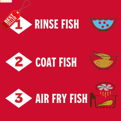 Air Fry Fish Coating Mix 5oz Pack of 6 Crispy Seasoned Batter Blend US