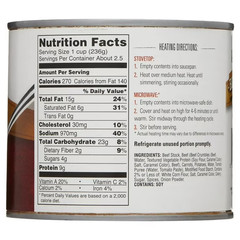 NEWCastleberry’s Chunky Beef Stew 20 oz Can Ready To Eat Hearty Beef Meal 4 Pack