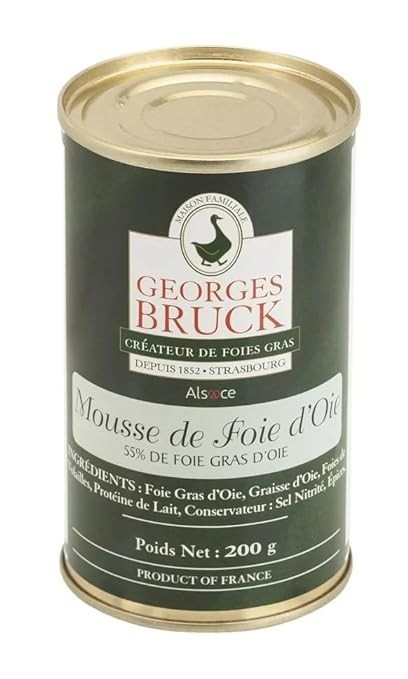 GEORGES BRUCK STRASBOURG – Goose Liver Mousse – Cylindrical tin 7.05oz / 200gr