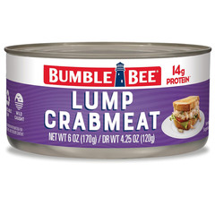 Lump Crab Meat, 6 Oz Can – 14G Protein & 1G Carb per Serving – Wild Caught, Smal