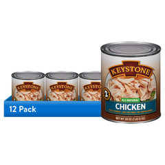Keystone All Natural Canned Chicken 28 oz (12 Pack) Bulk Canned Meat Survival