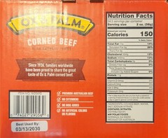 OX &Palm Corned Beef with Juices Original Chunky Style 11.5 oz ( Pack of 6)