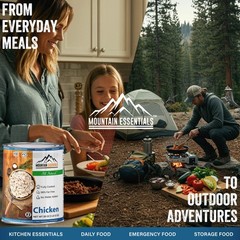 Fully Cooked Chicken 28 Oz – Canned White Meat for Daily Meals, Camping & Eme…
