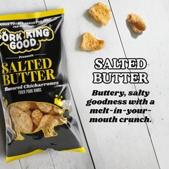 Salted Butter Pork Rinds (Chicharrones) (4 Pack) Keto Snacks