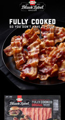 Hormel Black Label Fully Cooked Bacon 72 slices – pack of 1