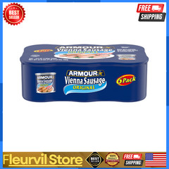 Armour Star Vienna Sausage, Smoked, Canned Sausage, 4.6 Ounce (Pack of 6)