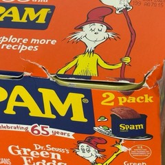 Spam Classic Green Eggs And Ham SPAM LIMITED EDITION Two 12oz Cans 6/2028