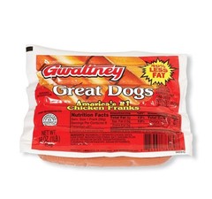 Gwaltney – Chicken Franks – 3 x 1 lbs Pack