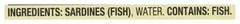 No Salt Added in Water Sardine, 4.375 oz