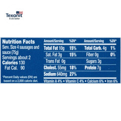 Star Vienna Sausage, BBQ Flavored, Ready to Eat Canned Sausage, 7G Protein per S
